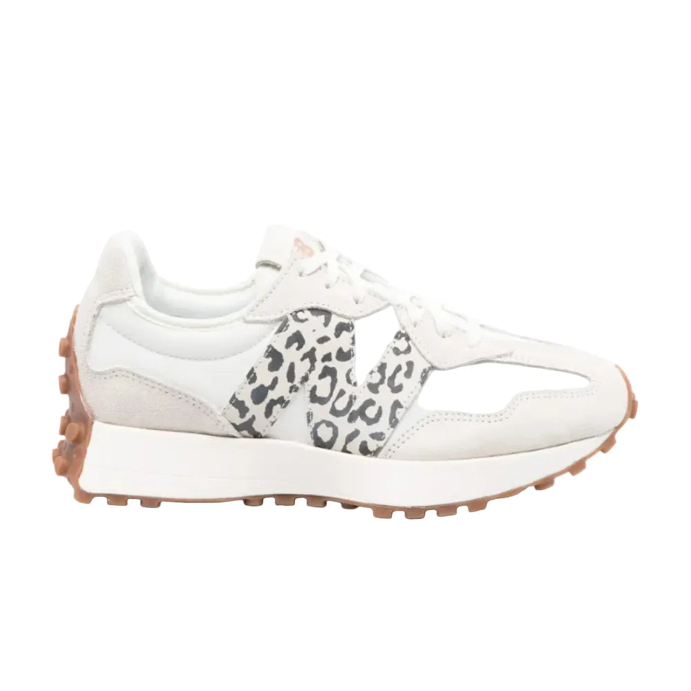 New Balance 327 leopard-print lace-up sneakers