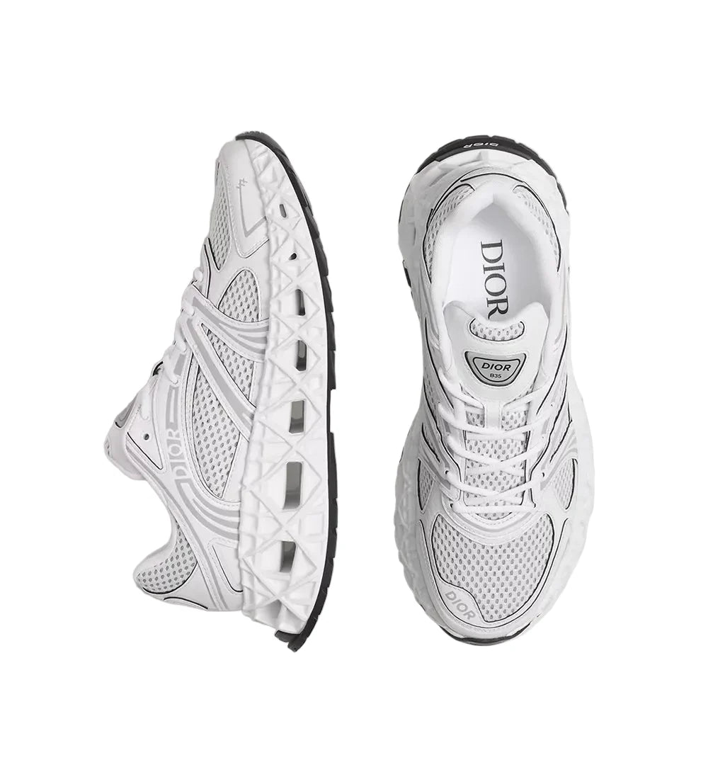 Dior B35 NXXT Sneaker White Technical Fabric and White Technical Mesh