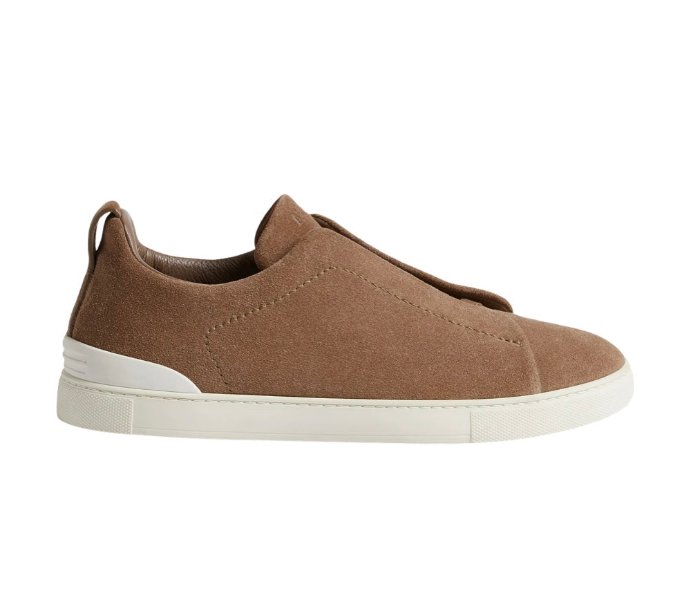 ZEGNA BEIGE SUEDE TRIPLE STITCH™ SNEAKERS
