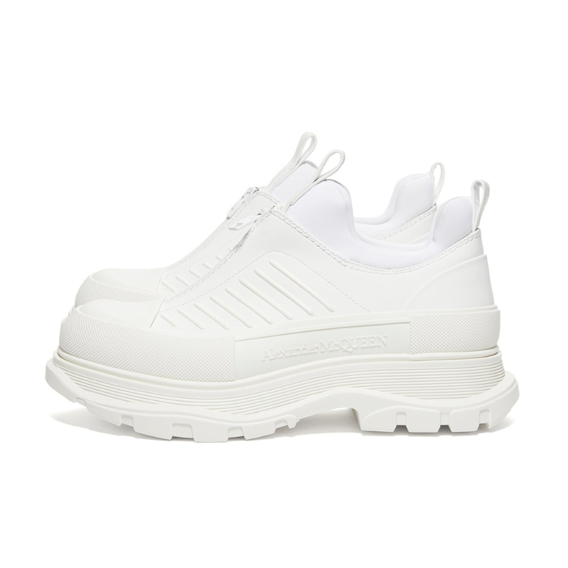 Alexander McQueen Tread Slick Zip Up – White