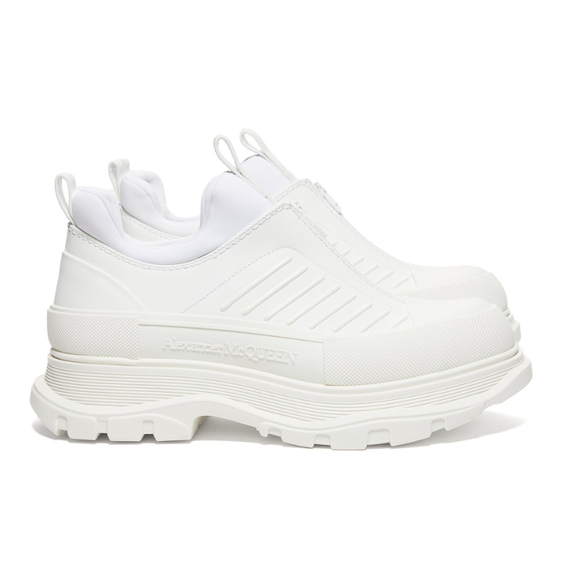 Alexander McQueen Tread Slick Zip Up – White