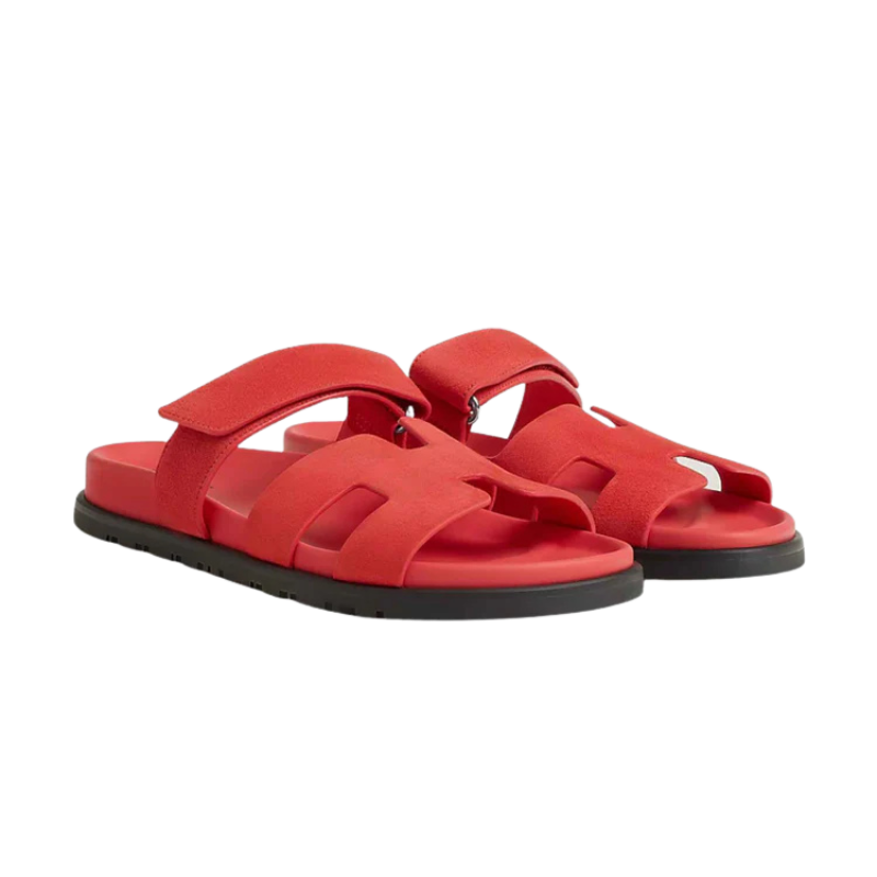 Hermes Chypre Sandal Rose/Vermillon