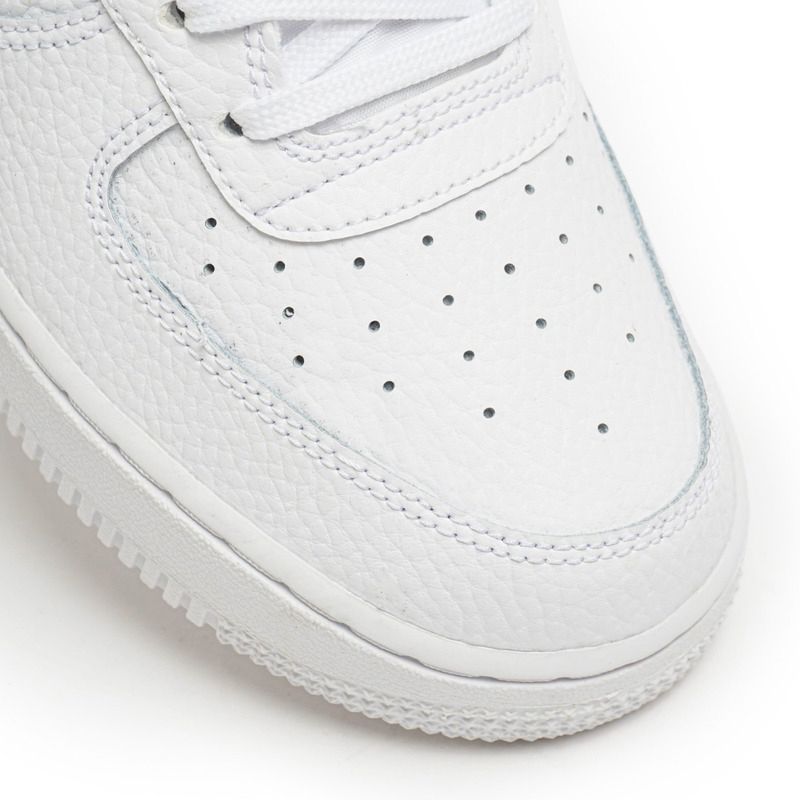 Nike Air Force 1 Low '07 White Black Pebbled Leather