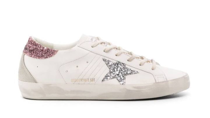 Golden Goose Women’s Super-Star With Silver Star Sneaker