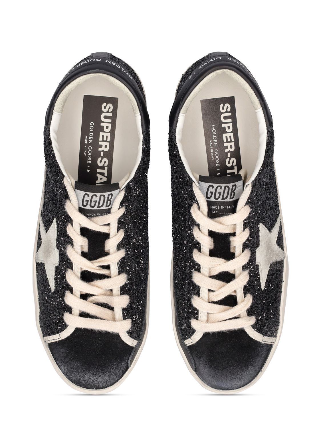 Golden Goose Super-Star Black Glitter