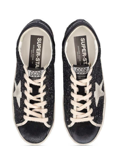 Golden Goose Super-Star Black Glitter