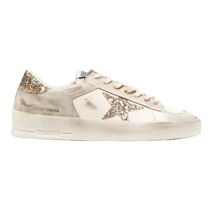 Golden Goose star-patch lace-up sneakers