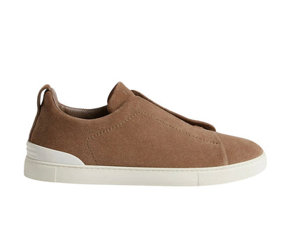 ZEGNA BEIGE SUEDE TRIPLE STITCH™ SNEAKERS