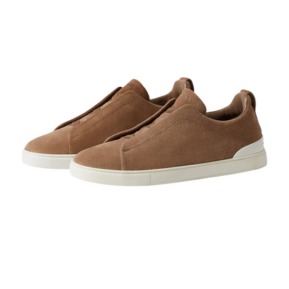 ZEGNA BEIGE SUEDE TRIPLE STITCH™ SNEAKERS