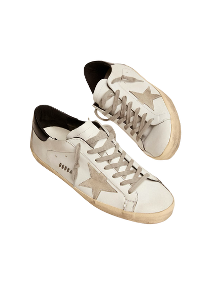 Golden Goose men Superstar Low Top Sneakers in white&black