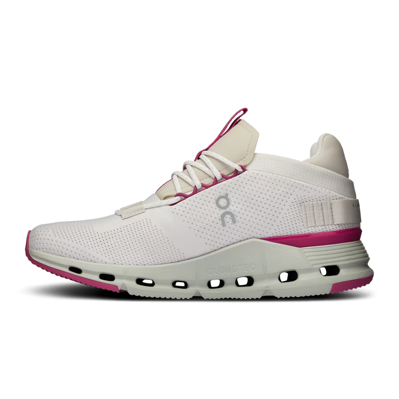On Cloudnova Undyed/White/Carnation
