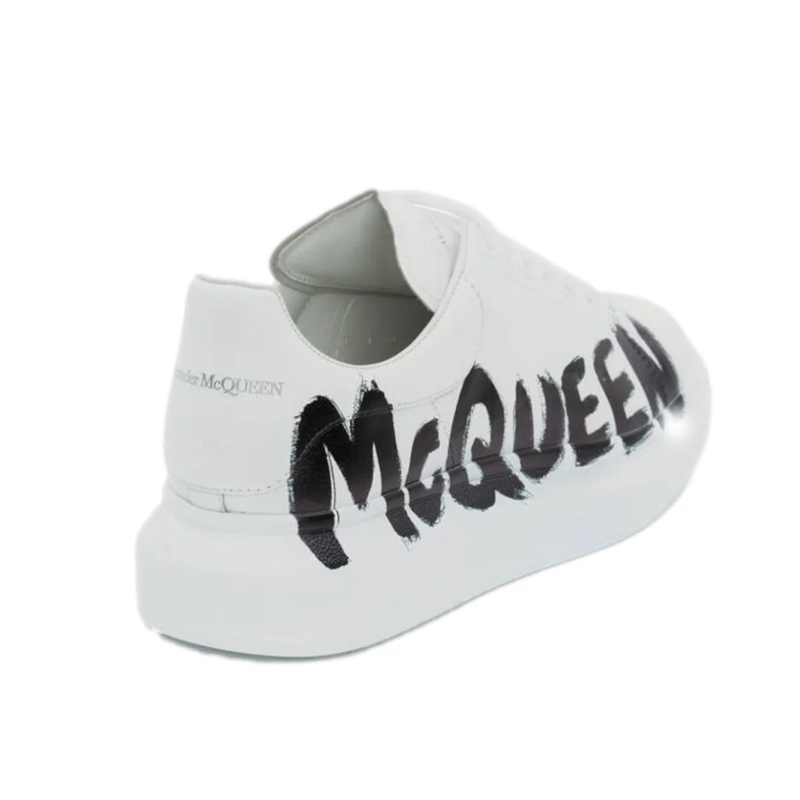 Alexander McQueen Oversized Graffiti White Black