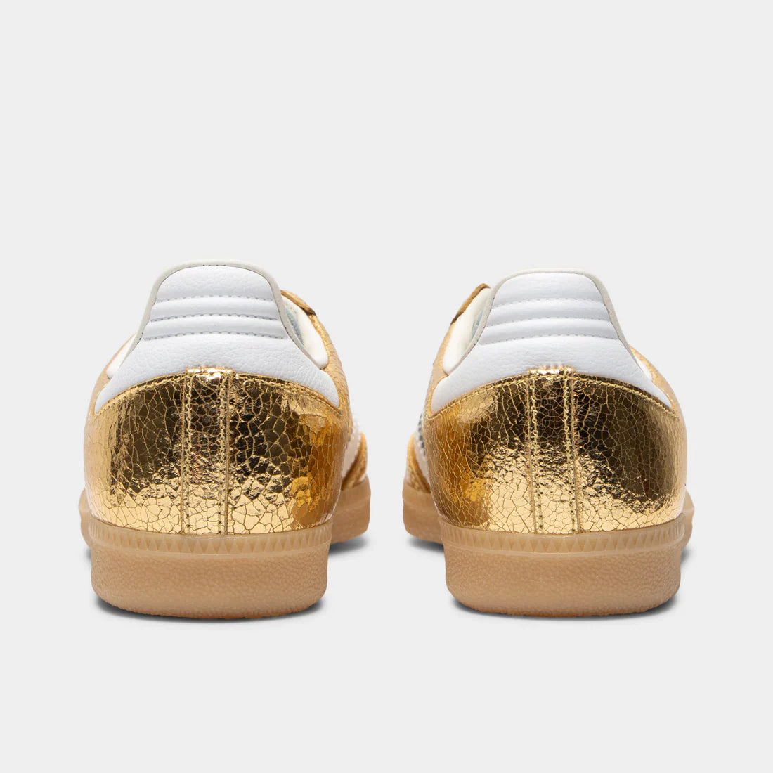 adidas Samba "Cracked Metallic Pack - Gold" sneakers