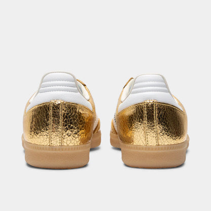 adidas Samba "Cracked Metallic Pack - Gold" sneakers