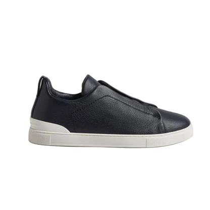 Black Deerskin Triple Stitch™ Sneakers